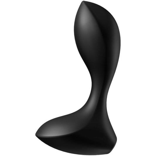 Plug Vibratório Anal Satisfyer Backdoor Lover Preto de silicone com 12 programas