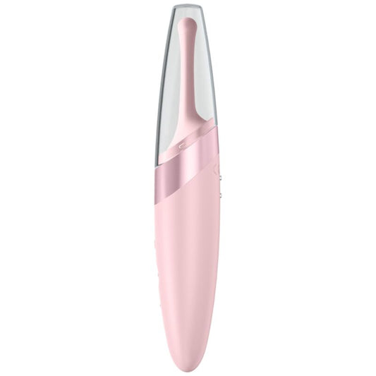 Satisfyer Twirling Delight Rosa, estimulador de clitóris com ponta oscilante e design higiénico.