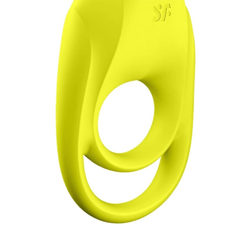 Satisfyer Spectacular Duo Ring Vibrador Amarelo para estimulação peniana, testicular e clitoriana em casais.