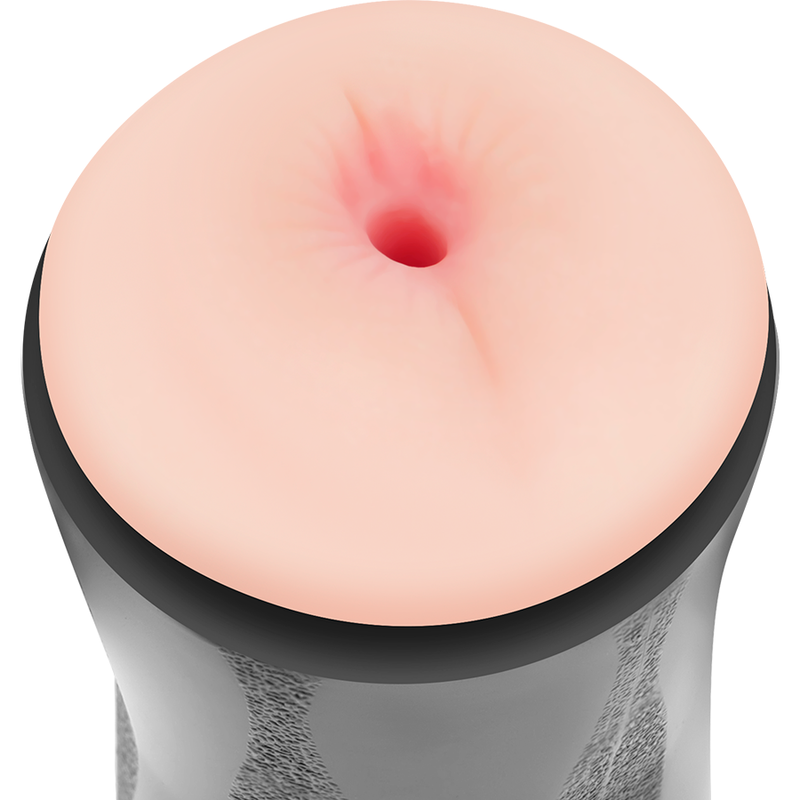 Masturbador masculino Jamyjob Randy de dupla entrada com texturas realistas de vagina e ânus.
