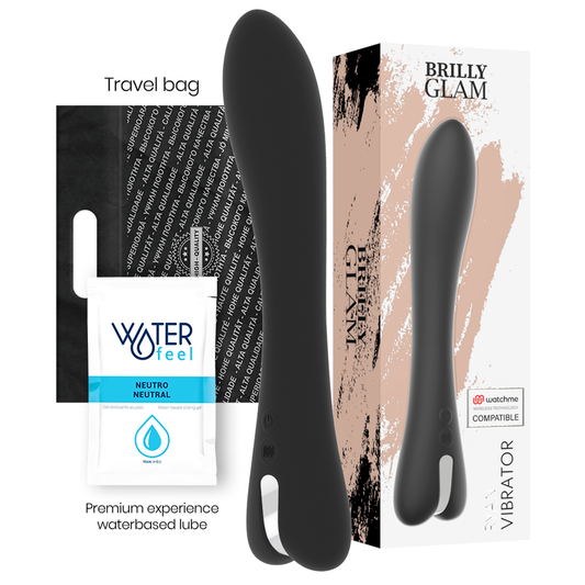 Detalhes do Vibrador BRILLY GLAM Ryan Wireless Watchme com design elegante e funcional.