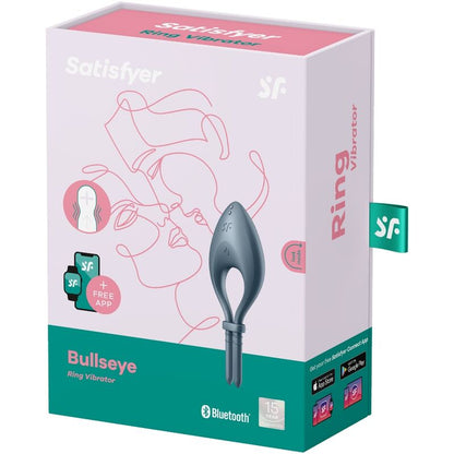 Satisfyer Anel Peniano Vibrador Bullseye App Connect, ideal para controlo via aplicação e ajuste personalizado.