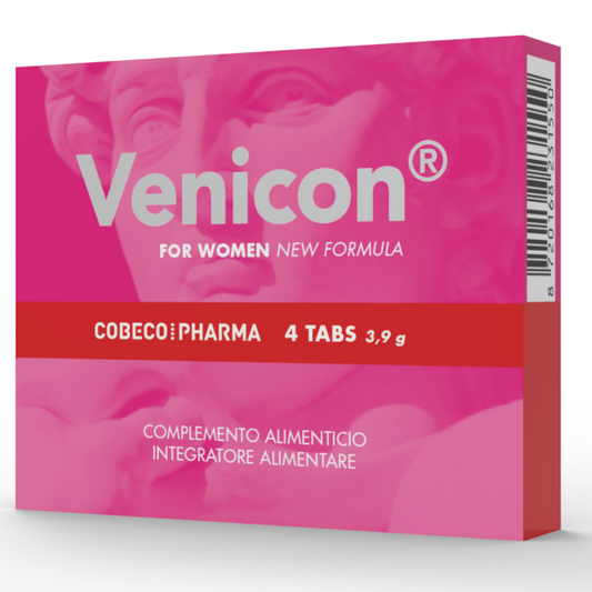 Suplemento Cobeco Venicon para Mulheres | Para Libido e Desejo Sexual - 4 Cápsulas