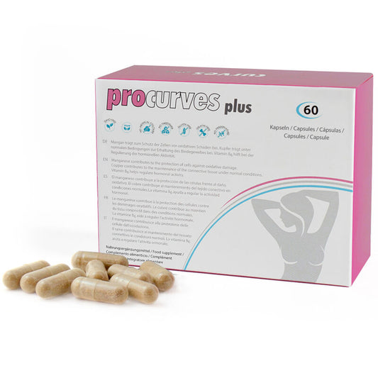 Suplemento Procurves Plus | Para Aumento e Firmeza Natural dos Seios - 60 Cápsulas