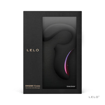 LELO ENIGMA Cruise Vibrador Sónico Duplo G e Clítoris em preto, exibindo seu design elegante e ergonómico.