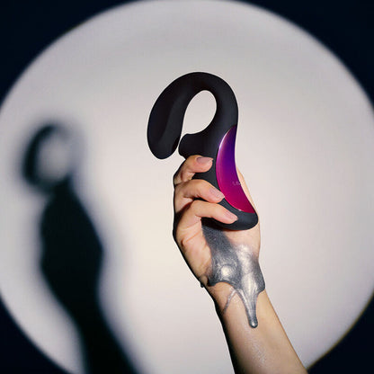 LELO ENIGMA Cruise Vibrador Sónico Duplo G e Clítoris em preto, exibindo seu design elegante e ergonómico.