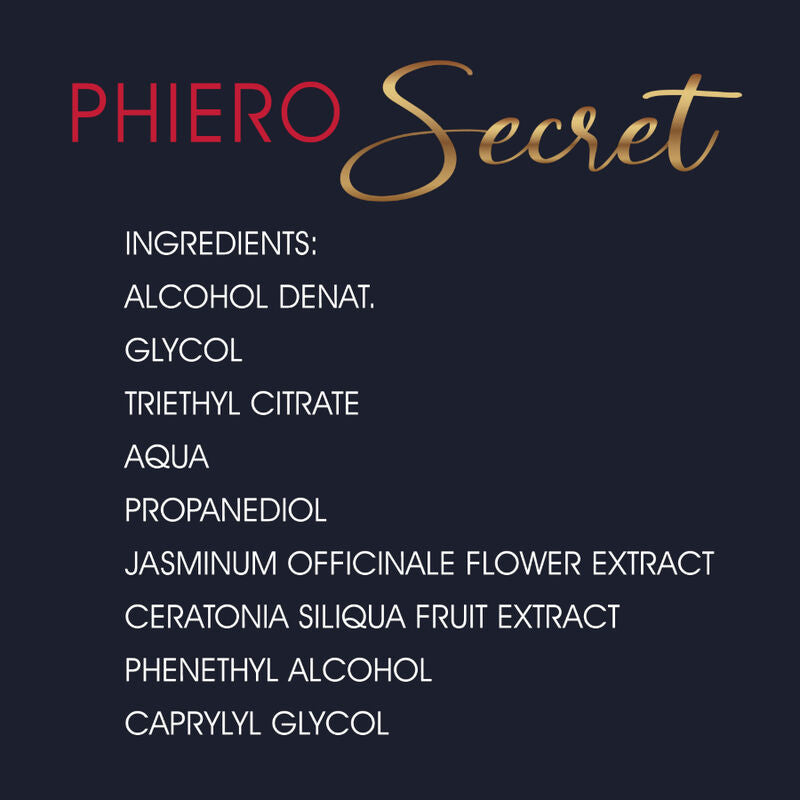 Frasco de 500 COSMETICS Phiero Secret, feromônio feminino inodoro para atração.