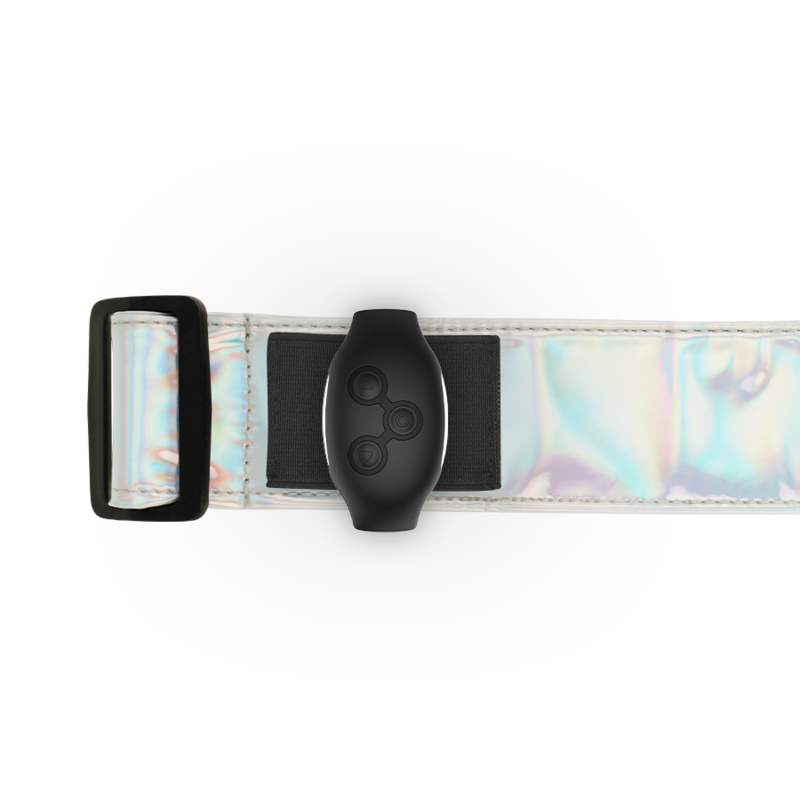 Detalhe do Arnês de Fantasia Iridescente MYTHOLOGY L/XL, mostrando seu design e textura.