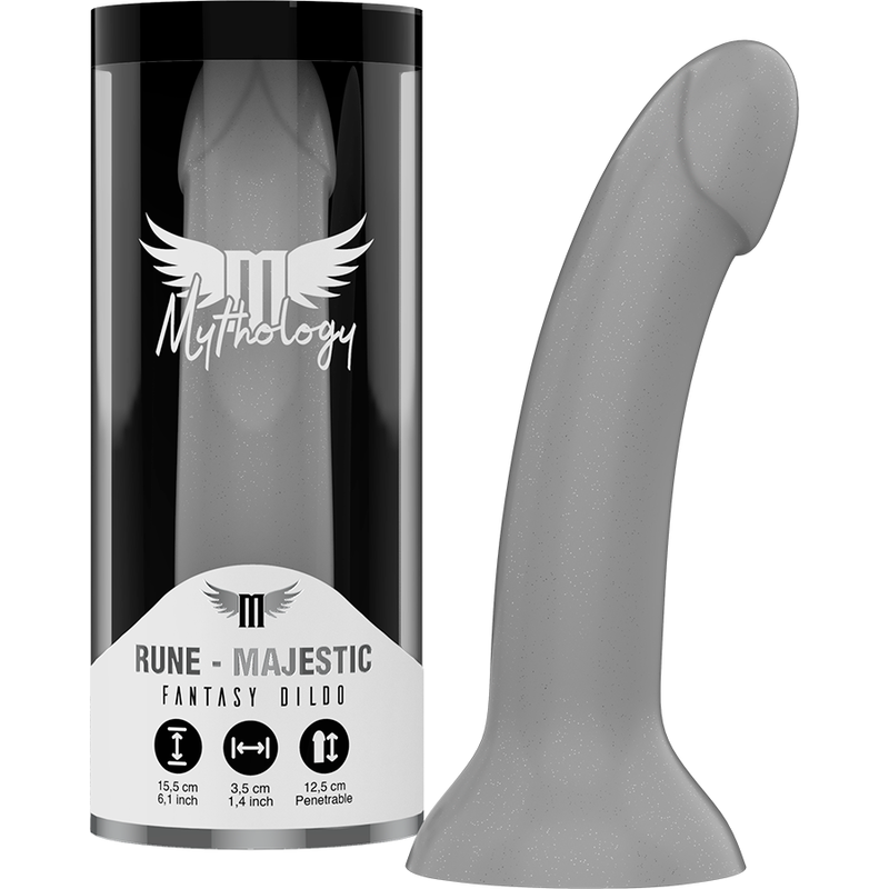 Close-up of the MYTHOLOGY Dildo Rune Majestic S showing its unique design and texture.
