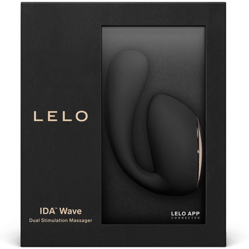 Lelo IDA Wave Massageador para Casais Preto com Tecnologia WaveMotion e Controlo por App