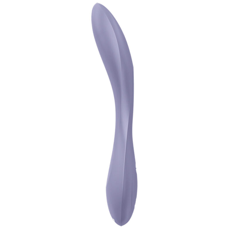Satisfyer Vibrador G-Spot Flex 2 Roxo com design ergonómico para estimulação do ponto G e clitóris.