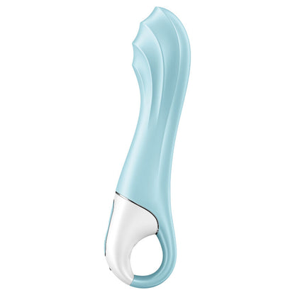 Close-up of the Satisfyer Vibrador Air Pump 5 Connect, an inflatable G-Spot vibrator with app control.