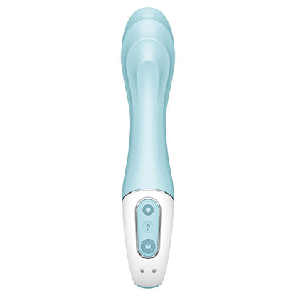 Close-up of the Satisfyer Vibrador Air Pump 5 Connect, an inflatable G-Spot vibrator with app control.