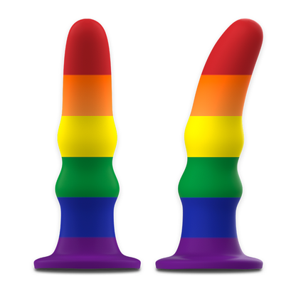 Dildo MYTHOLOGY Kuno Pride S de silicone flexível com base de sucção