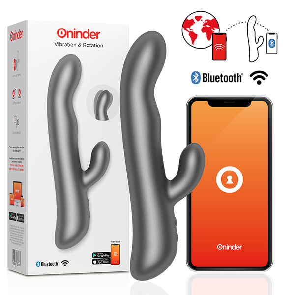 ONINDER – Rabbit & Rotation com Aplicativo Gratuito (Preto)