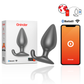 ONINDER – Rio Vibrante Anal Plug Preto (App Gratuito)