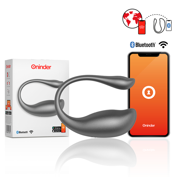 ONINDER – Ovo Vibrador Nairobi Preto com Aplicativo Gratuito