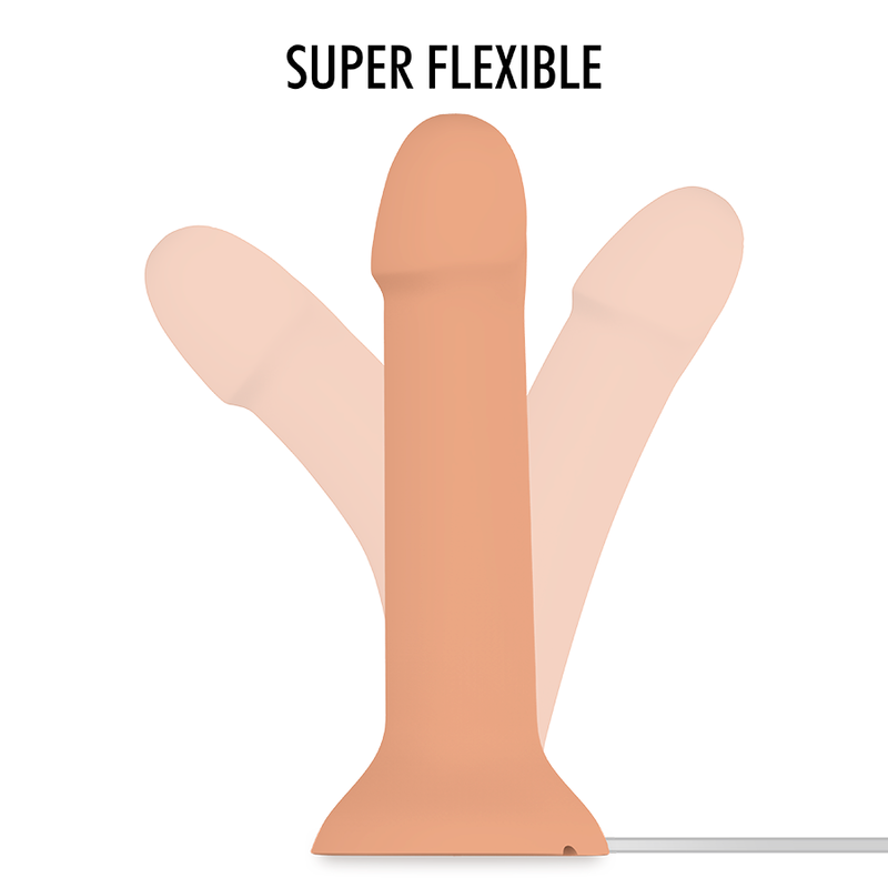 MYTHOLOGY Dildo Ejaculador Flipper Original em silicone macio, com base de sucção e função de ejaculação.