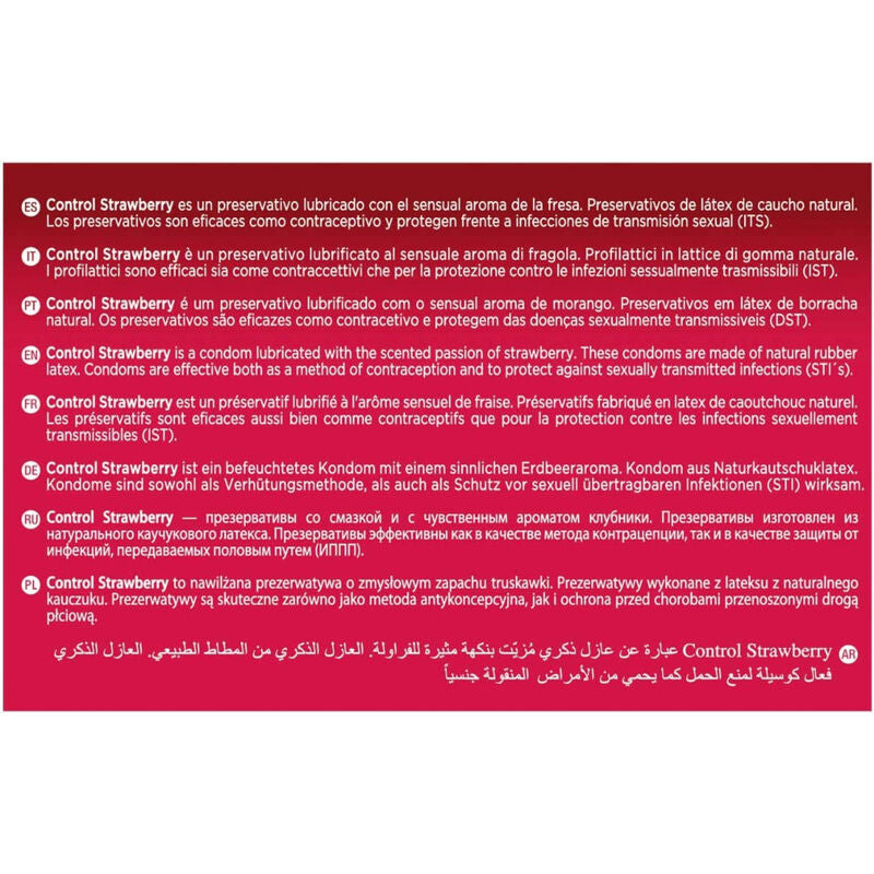 Preservativos CONTROL Adapta Morango 144 Unidades para segurança e prazer