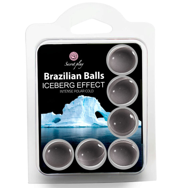 Jogo Secreto Bolas Brasileiras Efeito Iceberg (6 Unidades) para massagens e preliminares.