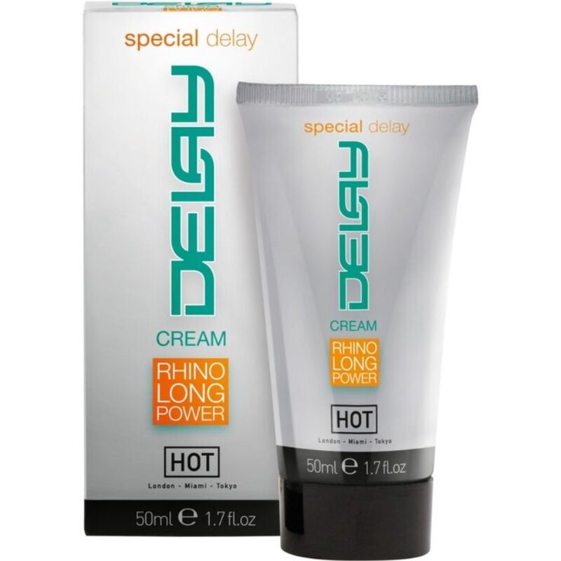 HOT Delay Cream 50ML para prazer prolongado e controle.
