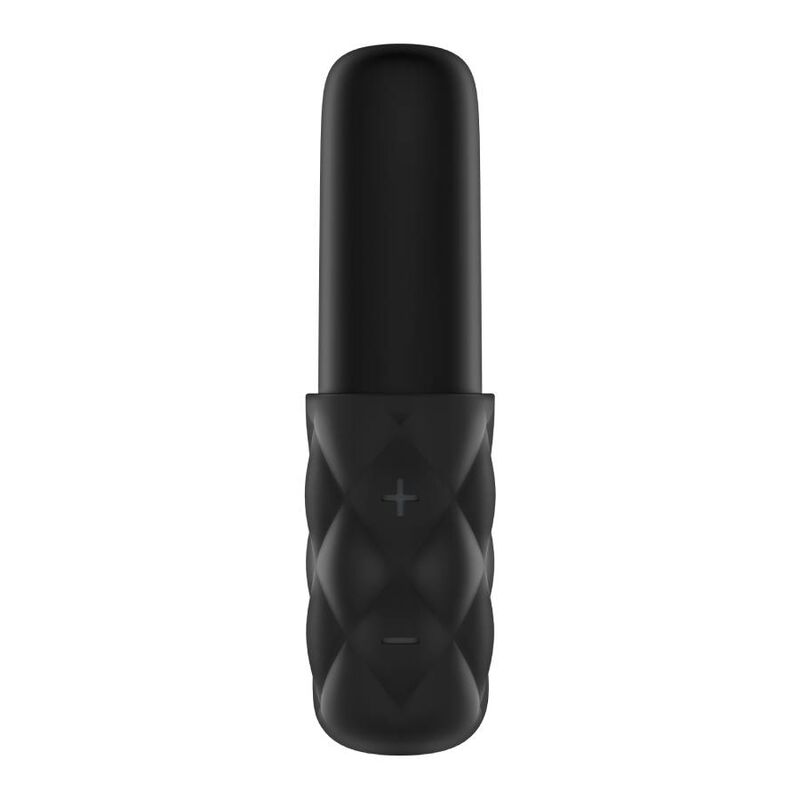 Close-up of the Satisfyer Vibrador Sparkling Darling Dourado showing its compact design and golden finish.