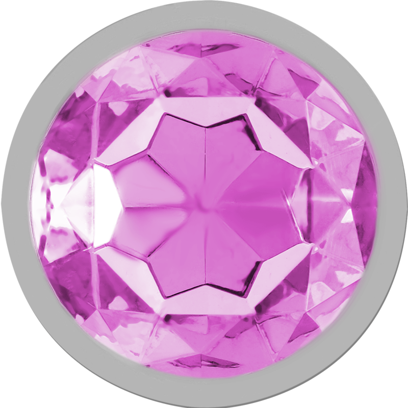 INTENSE Plug Anal de Metal com Cristal Rosa Tamanho S, design luxuoso para prazer anal.