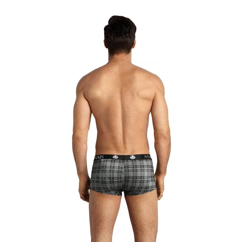 Boxer masculino ANAIS MEN Balance S em microfibra macia com estampa xadrez.