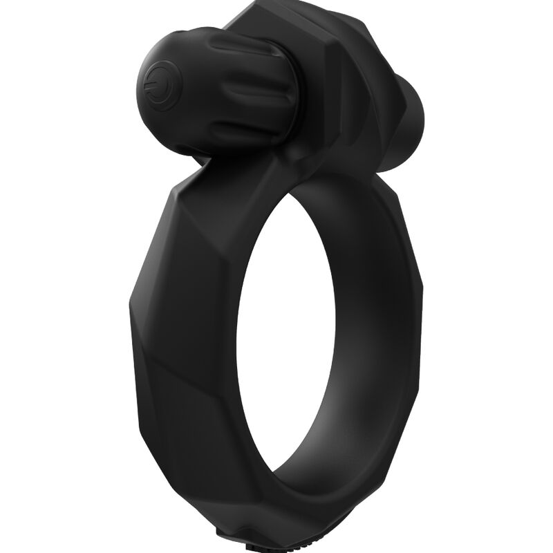Close-up do anel vibrador BATHMATE Vibe Maximus 55, mostrando seu design em silicone e o motor VIBE Bullet.