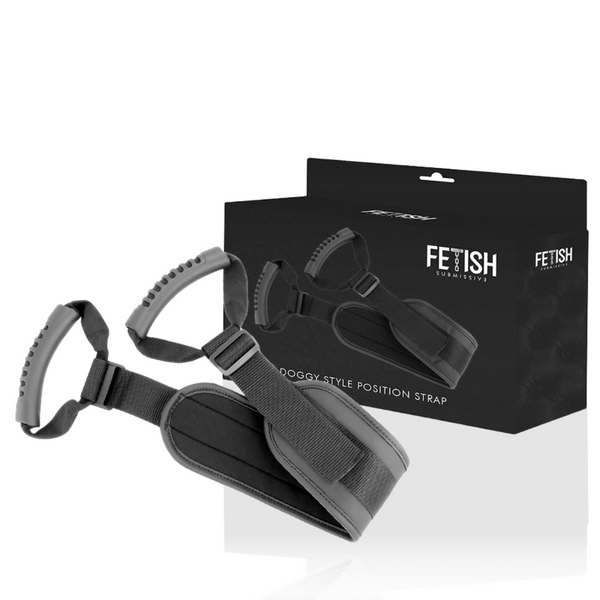 FETISH SUBMISSIVE – Arnês Estilo Doggy com Forro de Neoprene