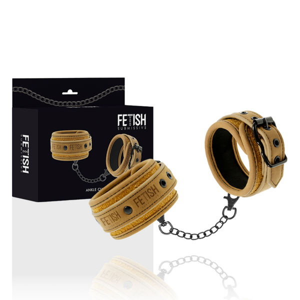 FETISH SUBMISSIVE – Esposas de Couro Vegano com Forro de Neoprene