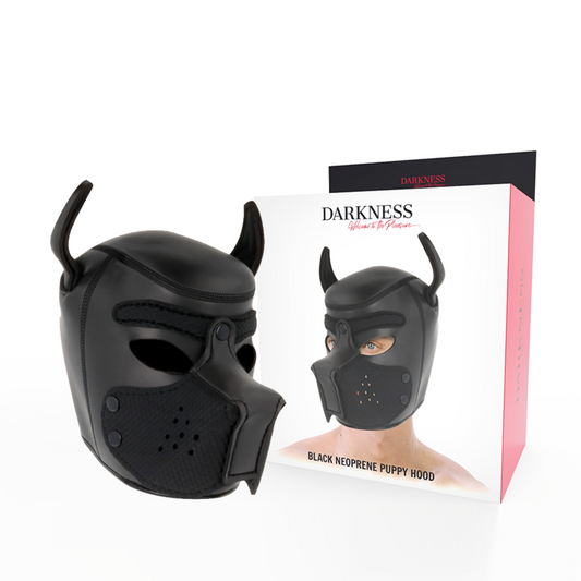Darkness – Máscara de Neoprene para Cães com Focinho Removível (Tamanho M)