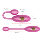 ONINDER – Ovo Vibratório Denver Rosa 7 x 2,7 cm (App Gratuito)