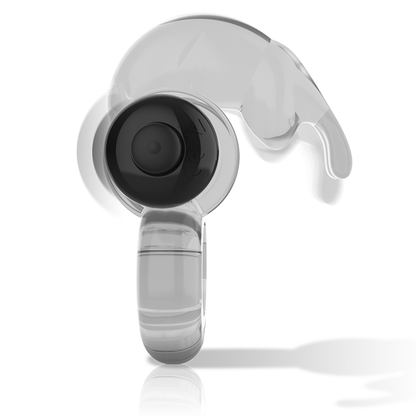 Anel Vibrador Coelho Transparente Intense, mostrando o design flexível, vibrador e o estimulador de coelho.