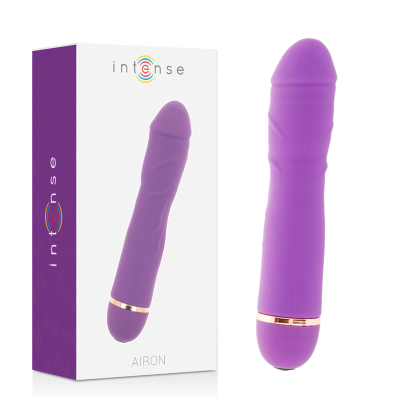 Vibrador Intense Airon de silicone lilás com 20 velocidades.