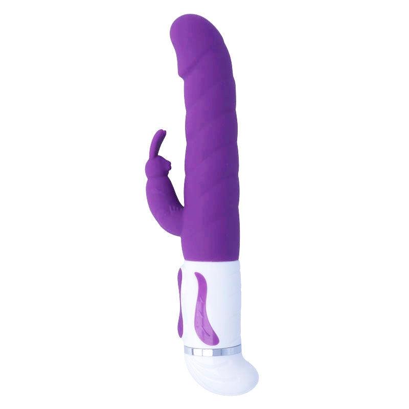 INTENSE Vibrador Bobble Rotator de Silicone Lilás, mostrando sua forma ergonômica e estimulador clitoriano.