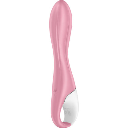 Vibrador Satisfyer Bomba de Ar 2 Rosa inflável, mostrando corpo suave de silicone e detalhe do botão de inflação para ajuste de diâmetro.