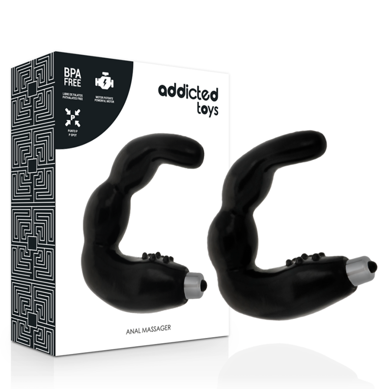 ADDICTED TOYS Massageador Anal de Próstata Vibratório para prazer intenso.