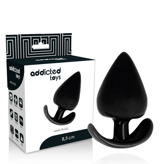 Plug Anal Addicted Toys | TPR Flexível, Formato Cônico e Uso Prolongado - 8.5cm