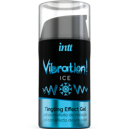 INTT Gel Vibrante Estimulante Íntimo Efeito Gelo Menta 15ML para sensações intensas.