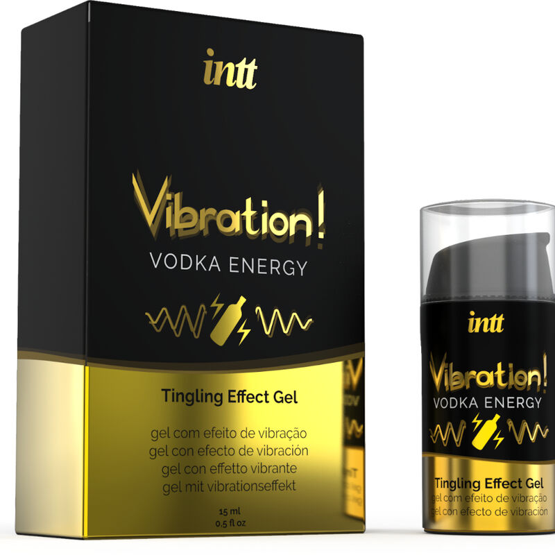 INTT Gel Vibratório Líquido com sabor Vodka 15ML para prazer íntimo