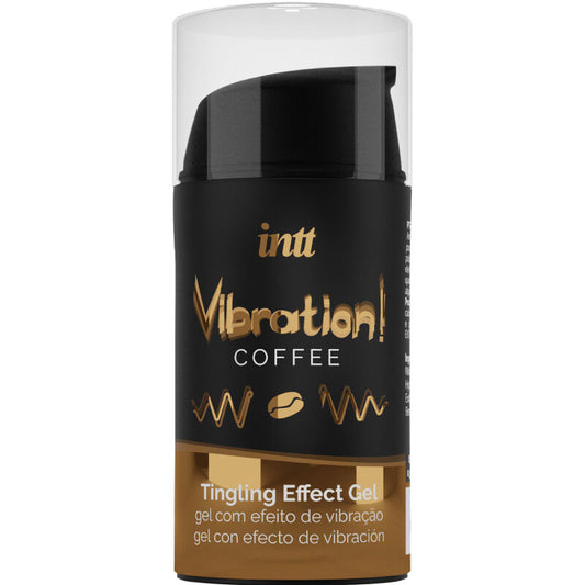 INTT Gel Vibrante Líquido Estimulante Íntimo Sabor Café 15ML para sensações intensas e beijáveis