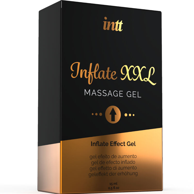 INTT Gel Potenciador Inflate XXL 15ml, ideal para ereção e volume