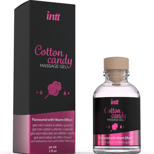 INTT Gel de Massagem & Sexo Oral Sabor Algodão Doce Aquecedor 30ml para prazer sensual