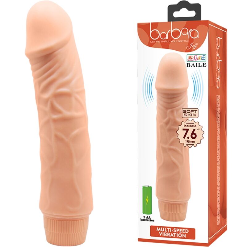 Vibrador Realístico Baile Barbara 20 cm para prazer intenso e realista
