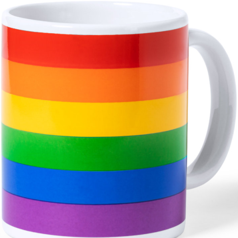 ORGULLO - VASO CON BANDERA LGBT EN CAJA KRAFT INDIVIDUAL /pt/pt/en/fr/it/