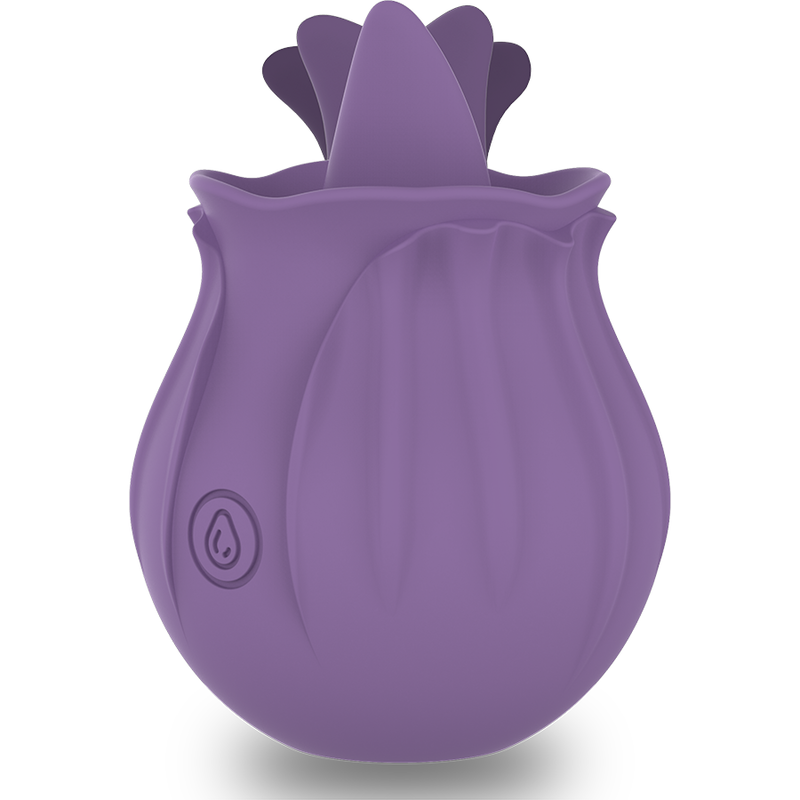 INTENSE Estimulador Clitoriano VIOLET LILS com 10 Vibrações, mostrando o design ergonómico e a ponta flexível de silicone.