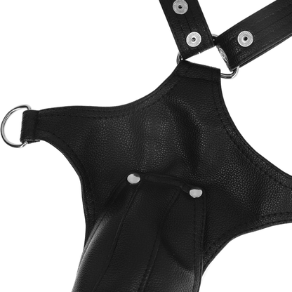 Arnês corporal masculino Fetish Submissive Attitude em couro ecológico ajustável