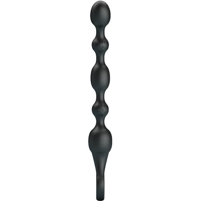 Vibrador Anal de Contas PRETTY LOVE, feito de silicone recarregável, para estimulação anal.
