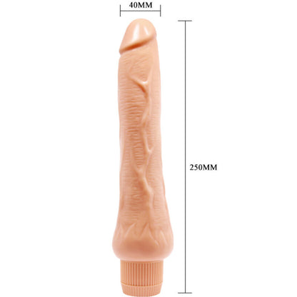 Vibrador Realístico BAILE Barbara de 25 cm com veias texturizadas para estimulação do ponto G.